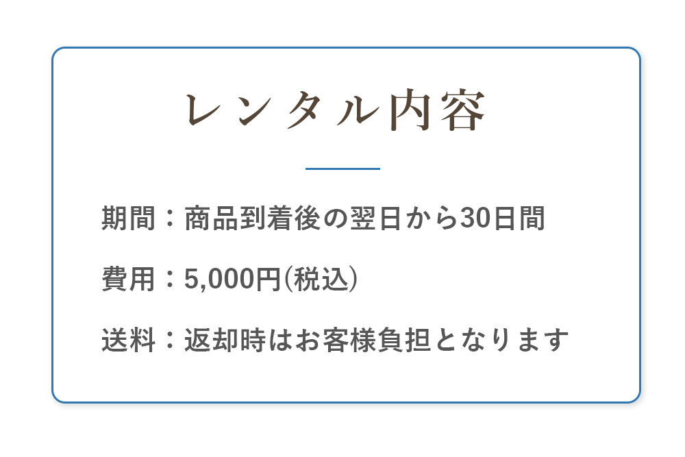 レンタル内容